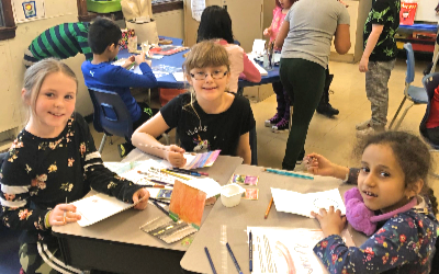 Pop-Up Books at Verdun Elementary School
