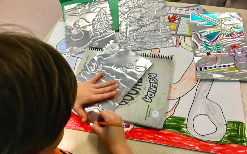 Embossed Metal Winter Wonderlands at Pinewood