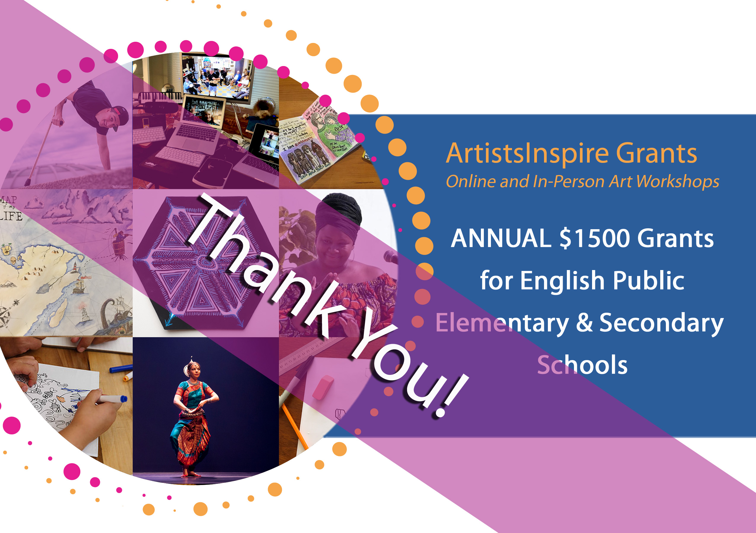 Celebrating Year 3 Of ArtistsInspire School Grants!