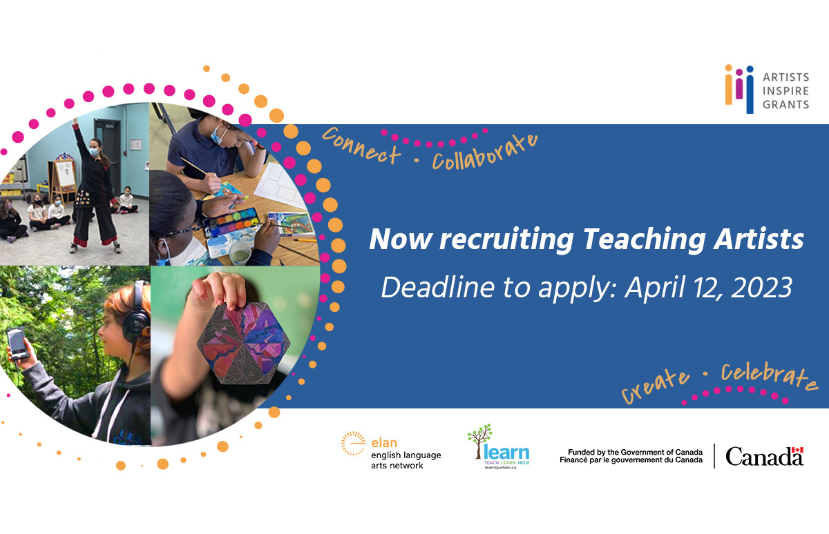 We’re recruiting! Help us grow the ArtistsInspire community of Teaching Artists