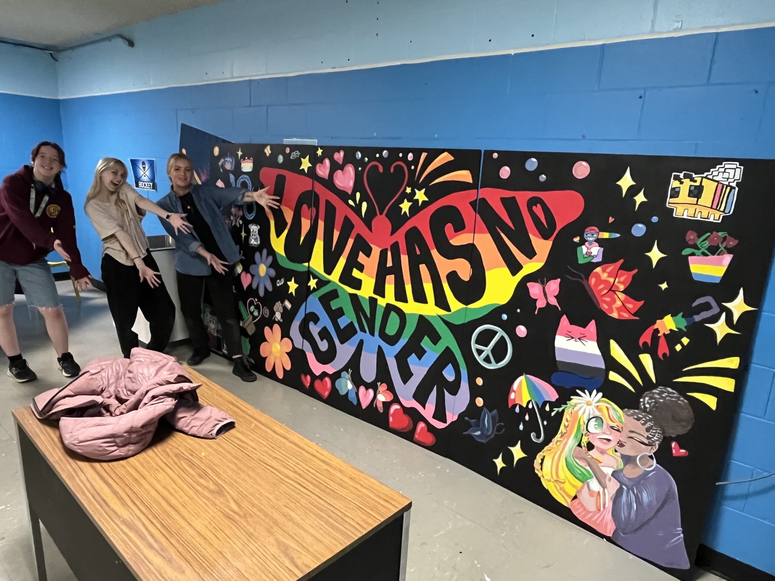 “Love Has No Gender”: A Powerful Mural Project at Alexander Galt Regional High School